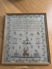 Antique Victorian Sampler 1842