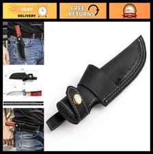 EDC Horizontal Belt Knife Sheath - Compact Draw Holster, Black Tactical Gear