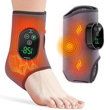 Cordless Foot Ankle Massager Pain Relief with 6 Heat Levels 3 Vibration Modes