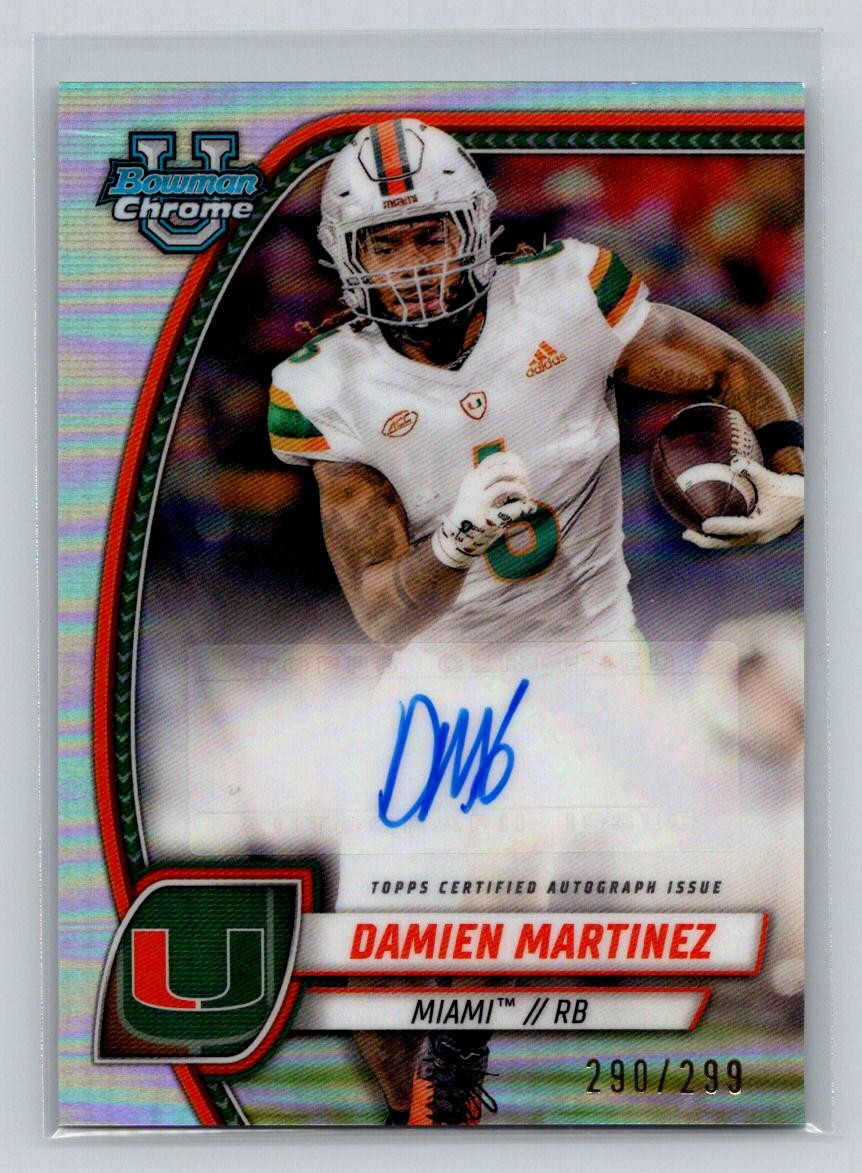 2024 Bowman U Chrome #PA-DMA Damien Martinez -Refractor Auto 290/299-Miami