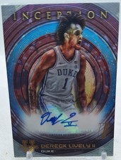 DERECK LIVELY II 2022-23 BOWMAN UNIVERSITY INCEPTION INITIATION AUTO 