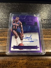 2014-15 Panin Isiah Thomas Auto #2/20 Die Cut Crown Royale Pistons HOF