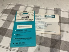 1977  GM Delco AM/FM Radio Manual Station Directory Slide Chart Manual