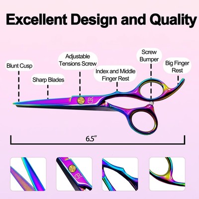 Professional Hair Cutting Shears,6 Inch Barber Hair Cutting