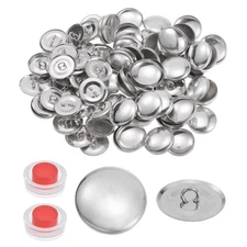 150 Sets Self Cover Button Kit 23mm Aluminum Button with 2 Tools