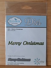 421 Elizabeth Craft Designs Merry Christmas Word Die Set