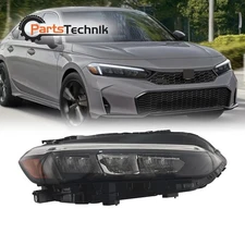 For 2022-2023 Honda Civic Chrome Full LED W/DRL Headlight-Passenger Right