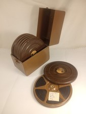 6 Harwood 8mm Film Reel Can Wdgrn Look Metal Case Vtg Expo 1967 Film Footage