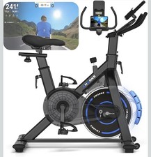 Upgrade Heimtrainer Fahrrad mit APP,Leises Ma...