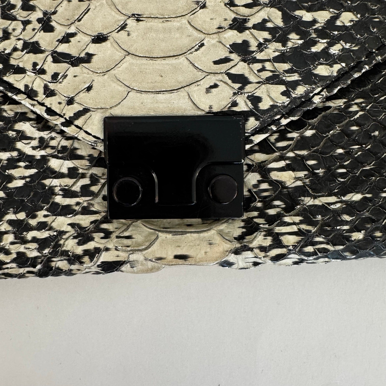 Loeffler Randall Snake Python Embossed Crossbody … - image 3