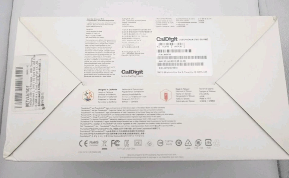 Estación de acoplamiento CalDigit USB-C Pro Dock gris espacial USBCProDock-US07-SG-AMZ Foto 4 de 4