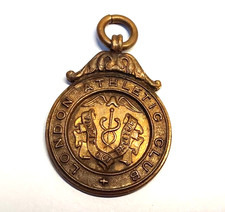 Vintage BRONZE 1938 London Athletics Club public schools javelin Medal 125 FT