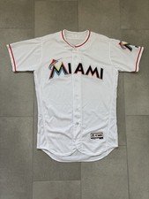 Miami Marlins - Majestic FlexBase Team Issued Home MLB Baseball Jersey - Size 44