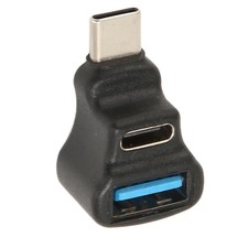Type C Splitter, PD 100W, 8K, 20Gbps, C Male to C Female, USB A Female Adapter