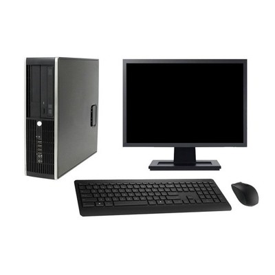 MC Pro 6300 SFF PC G630 22'' Bildschirm 4GB RAM 250GB Windows 10 Wifi Schwarz