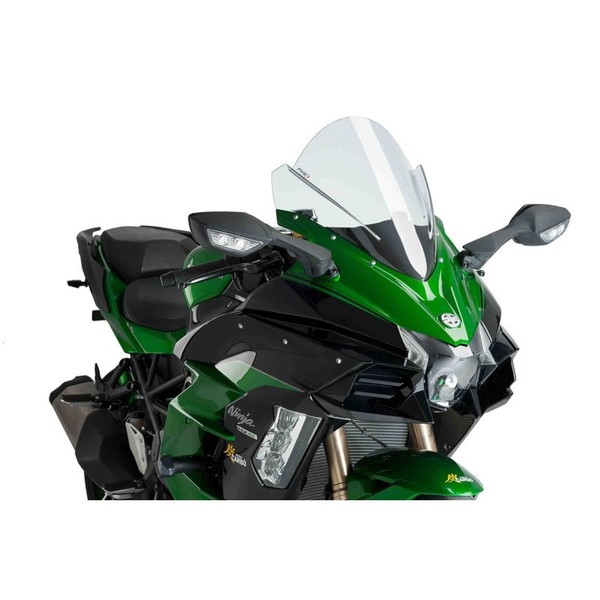 Puig Z-RACING Windschutzscheibe FUR Kawasaki Ninja H2 SX SE 22-23 TRANSPARENT-97-image