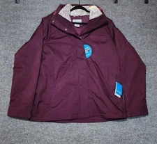 New Columbia 3 In 1 Interchange Jacket Womens XL Plum