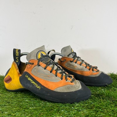 La Sportiva Kletterschuhe Herren Größe 8 Grau Schwarz Finale Komfort Schnürschuhe Outdoor