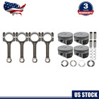Pistons & Rings Connecting Rod Kit Fit For Buick Chevrolet Gmc Saturn 2.4L