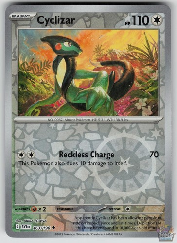 Cyclizar 163/198 Scarlet & Violet Base Set Reverse Holo