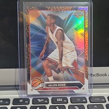 jalen rose 2024 Topps Chrome -  #194 Orange Refractor 