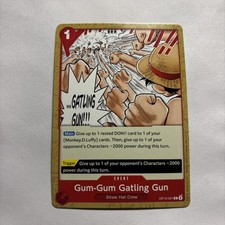 Gum-Gum Gatling Gun  OP13-021 One Piece TCG Carrying On His Will English