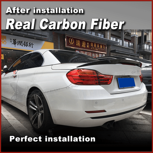 Carbon Heckspoiler Spoiler Flügel Lippe für BMW F33 428i Cabrio M4 F83 2014-2019 - Picture 3 of 11