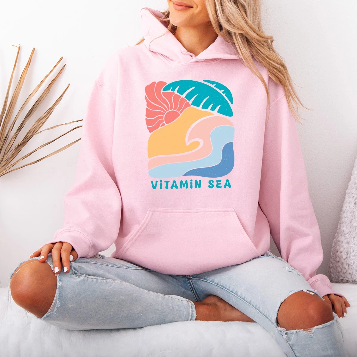 Vitamin Sea Womens Hoodie Ocean Life Beach Gift For Her
Opens in a new window or tab