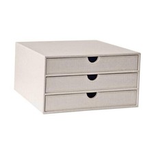 Document Organizer, 3-Drawer File Cabinet Document 3-Drawer Organizer Beige