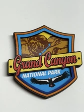 Grand Canyon National Park Shield-Shaped Souvenir Magnet – Eagle & Scenic Design