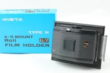[BOXED Near MINT] Wista Type N 6x7 Film Back Roll Film Holder For 4x5 from JAPAN
