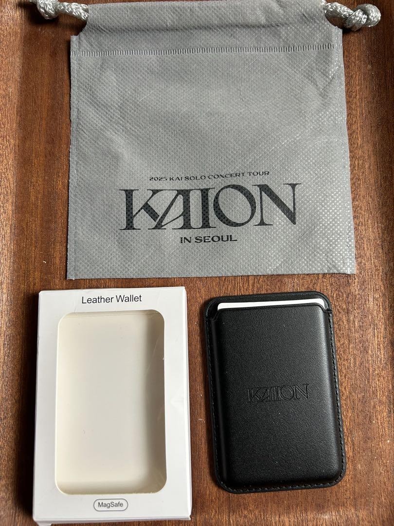 EXO Kai KAION in Seoul VIP admission benefits Leather Wallet EXO Kai KAION in Seoul VIP admission benefits Leather Wallet