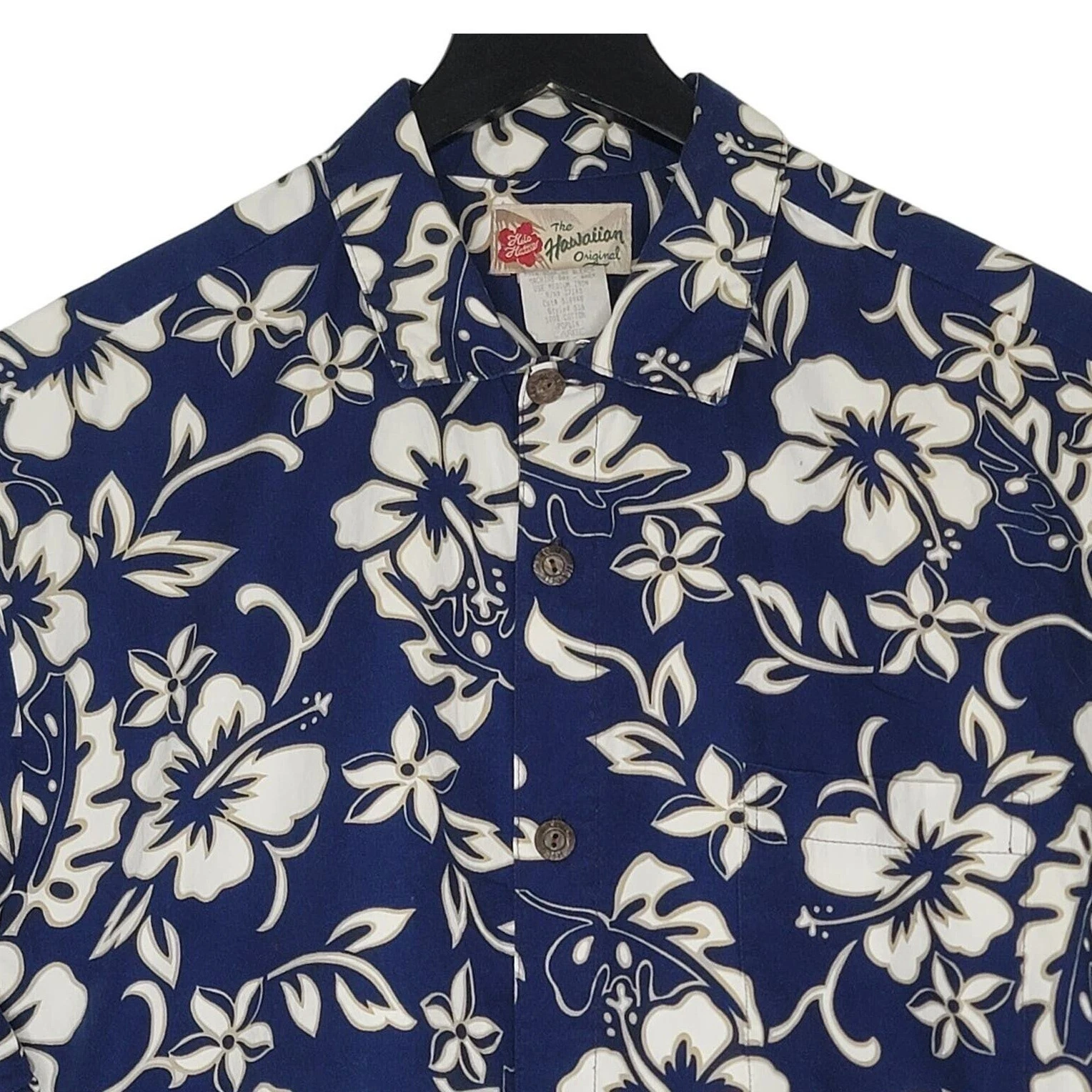 Hilo Hattie Hawaiian Original Shirt L Blue Short Sleeve Button Up Aloha Vacation
Opens in a new wind
