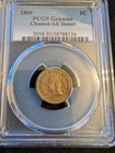 1860 Indian Head Penny, Graded, AU Detail