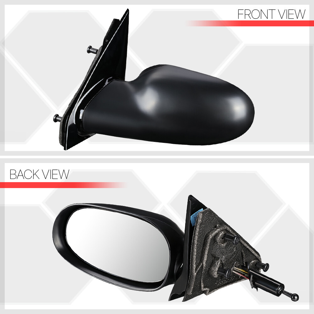 DNA Motoring Power Heated Left Side Mirror For 2014-2016 Kia Forte – With Turn Signal, Black, Direct Replacement (KI1320182)