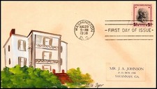 Scott 832 $1.00 Wilson Edith Soper Hand Painted FDC Add-On 2 Of 2