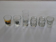 vintage lot  6 NICE VINTAGE SHOT GLASSES  LOOK