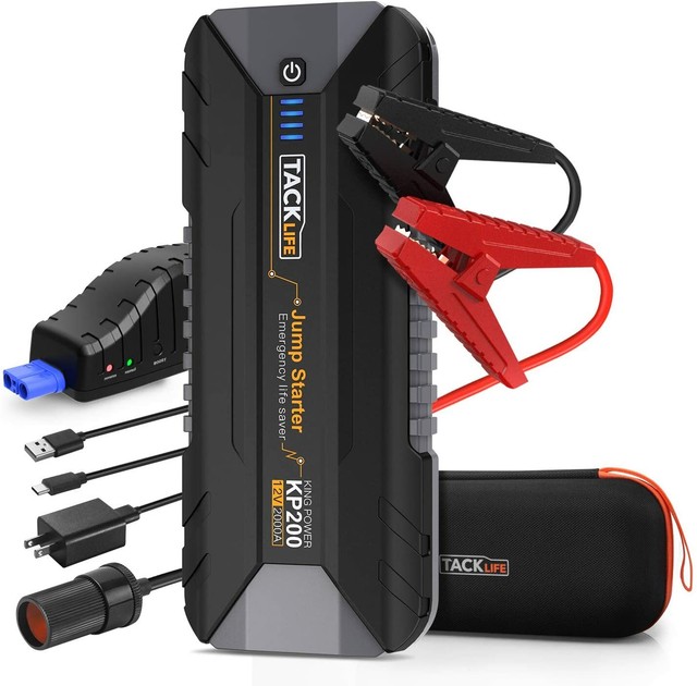 🔋⚡TACKLIFE Heavy Duty Truck Battery Booster Pack Jump Starter Box