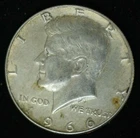 1966 P - KENNEDY HALF DOLLAR - SILVER - AU CONDITION COIN