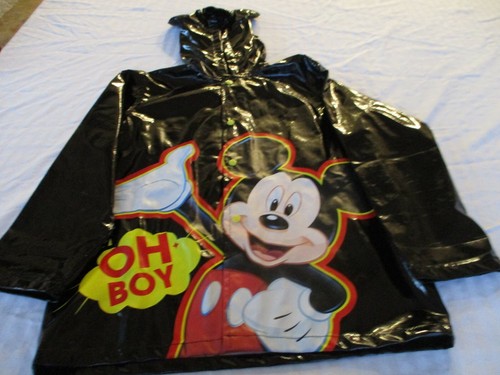 CHILDRENS MICKEY MOUSE RAINCOAT SLICKER 