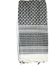 Red Rock Outdoor Gear Head Scarf Multi-Function White/Black Cotton Construction