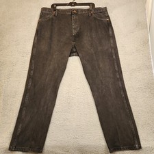 VTG Wrangler Jeans Men's 42X30 Style 13MWZWK Black Denim 100 Cotton