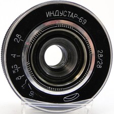SERVICED INDUSTAR-69 28mm f/2.8 USSR Wide Angle Pancake Lens M39 MMZ BelOMO