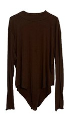 Cider Bodysuit Size 4X Brown Long-Sleeve Jersey