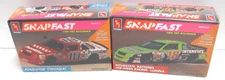 2 AMT KIT VINTAGE NASCAR 1/32 SNAP FAST MODEL KITS #10 #18 JOE GIBBS RACING NEW