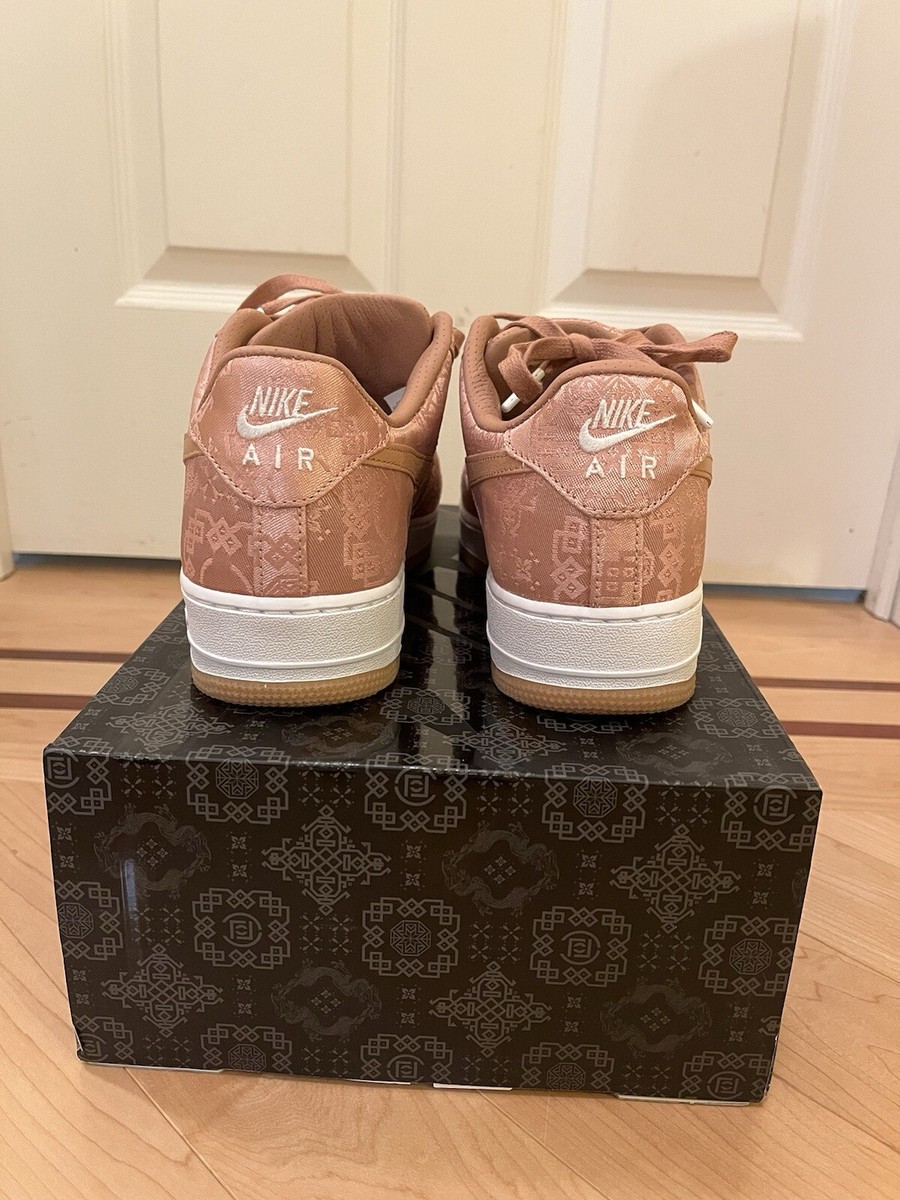 Nike CLOT x Air Force 1 Premium Low Rose Gold Silk Af1 Size Nike CLOT x Air Force 1 Premium Low Rose Gold Silk Af1 Size