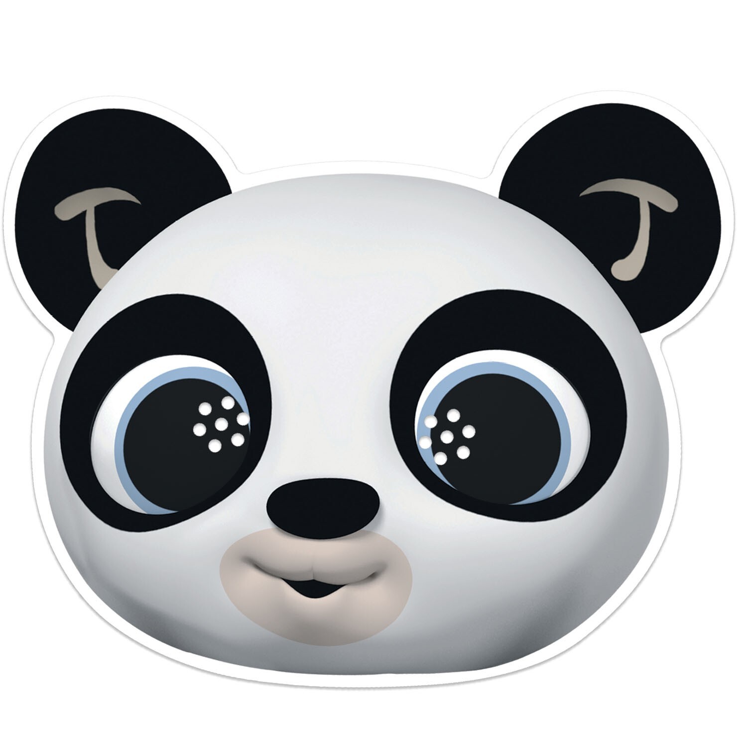 Pando the Panda from Bing Official 2D Card Party Face Mask - Party Fun