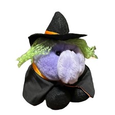 Vintage Puffkins Halloween Esmeralda 4 1/2" Swibco Plush Stuffed Animal 90s