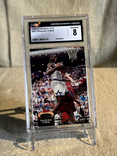 1992-93 Topps Stadium Club - #247 Shaquille O'Neal (RC) CGC 8 Near Mint 