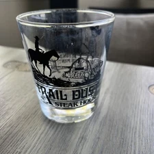 Vintage Trail Dust Steakhouse 12oz Drink Bar Glass Bourbon/ Mixed Drinks 